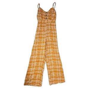 Derek Heart Mustard Jumpsuit L (fits like Women S)